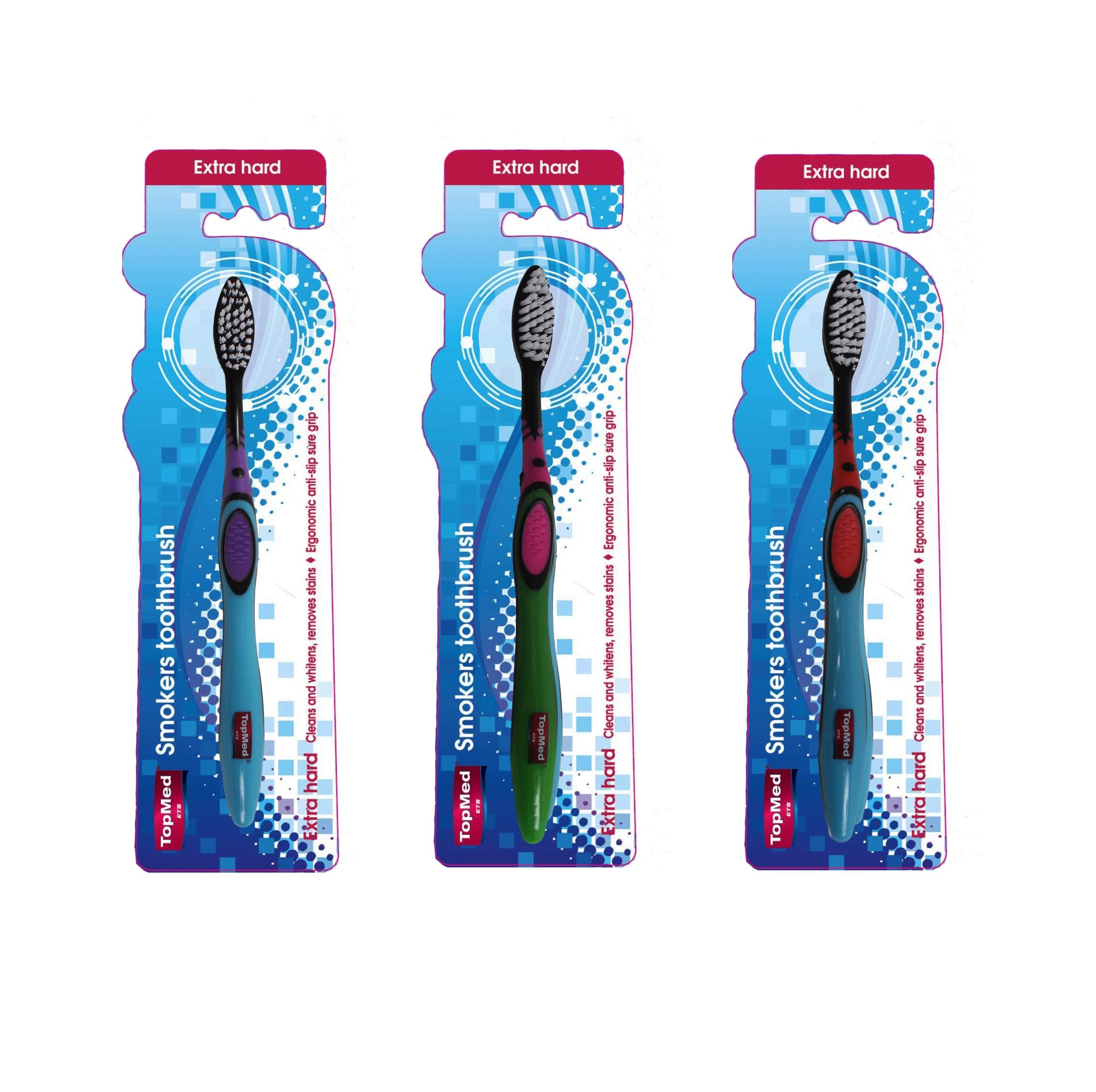 Top Med ETS Smokers Toothbrush Extra Hard (3 Count)