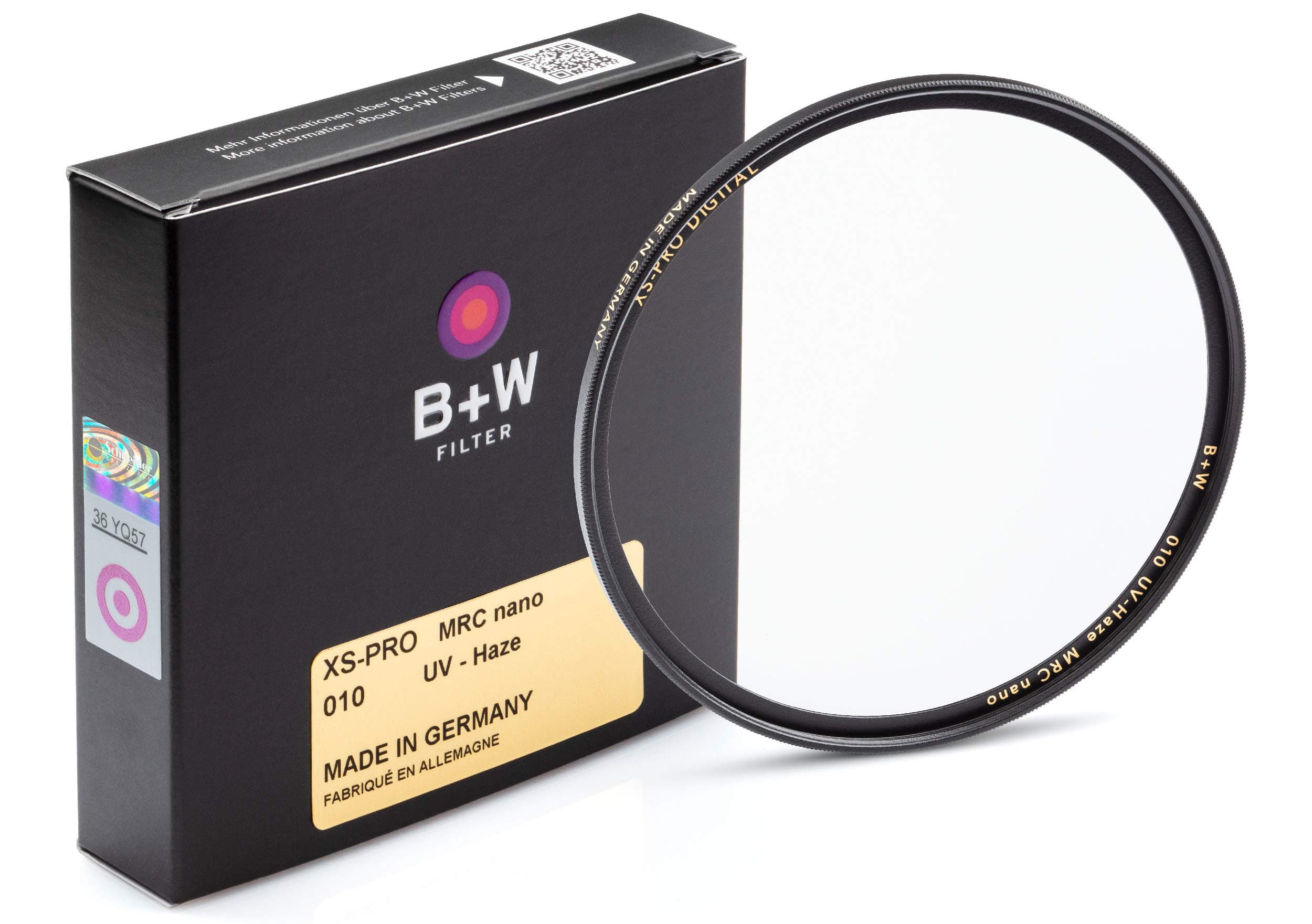 B + W 49mm Uv Protection Filter (010) For Camera Lens - Xtra Slim Mount (XS-Pro), Mrc Nano, 16 Layers Multi-Resistant And Nano Coating, Photography Filter, 49 mm, Clear Protector
