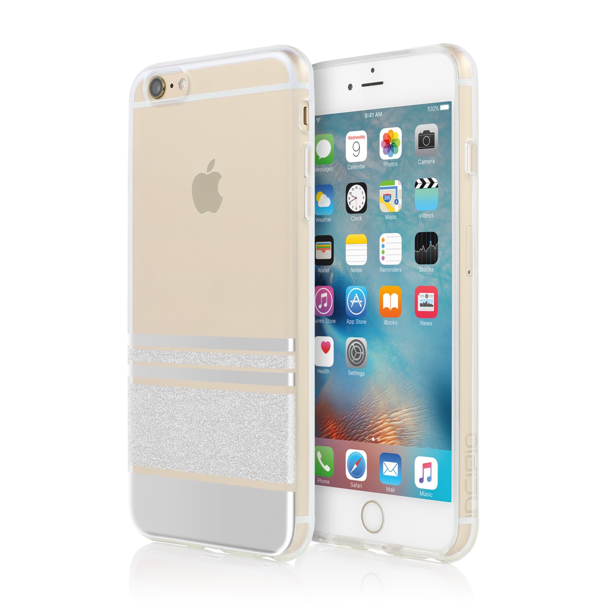 IncipioCarrying Case for Apple Devices - Retail Packaging - Wesley Stripes/Silver