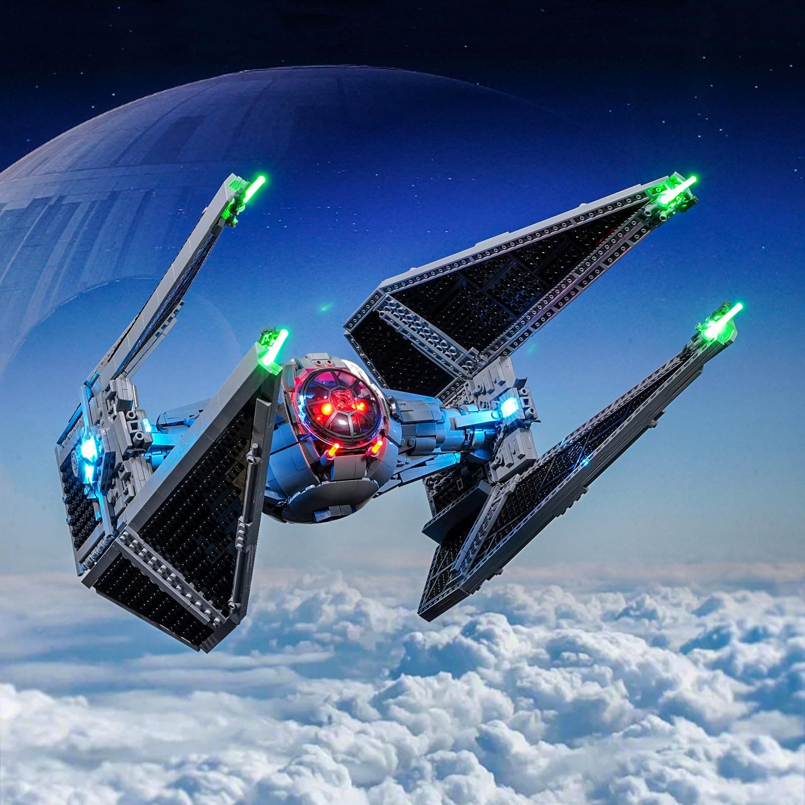 Led Lighting Kit for Lego-75382 UCS TIE Interceptor - Compatible with Lego Star Wars Building Set- Not Include Lego Set