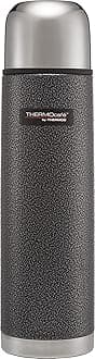 Thermos Stainless Steel Flask, Hammertone Grey, 1.0 L