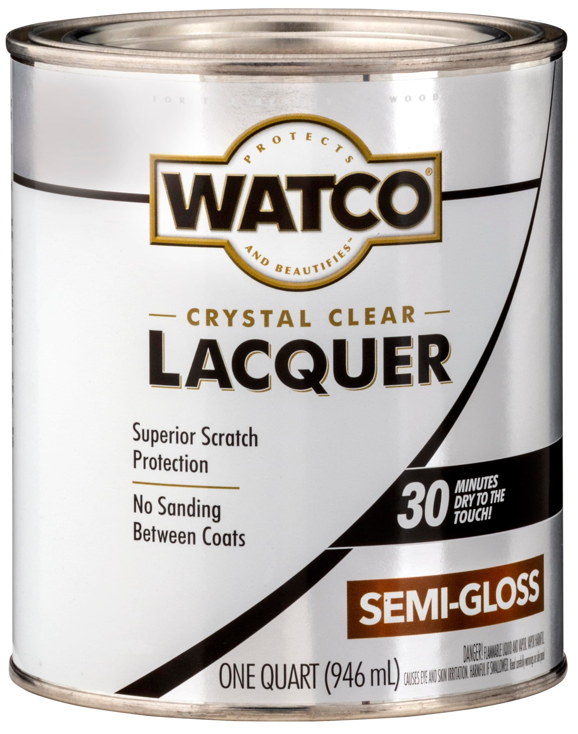 Rust-Oleum Watco Lacquer Clear Wood Finish Quart