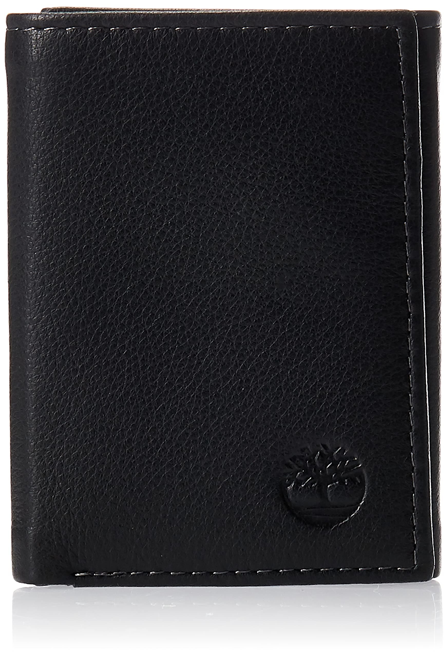 Men's Leather Trifold Wallet with Id Window Tri-Fold