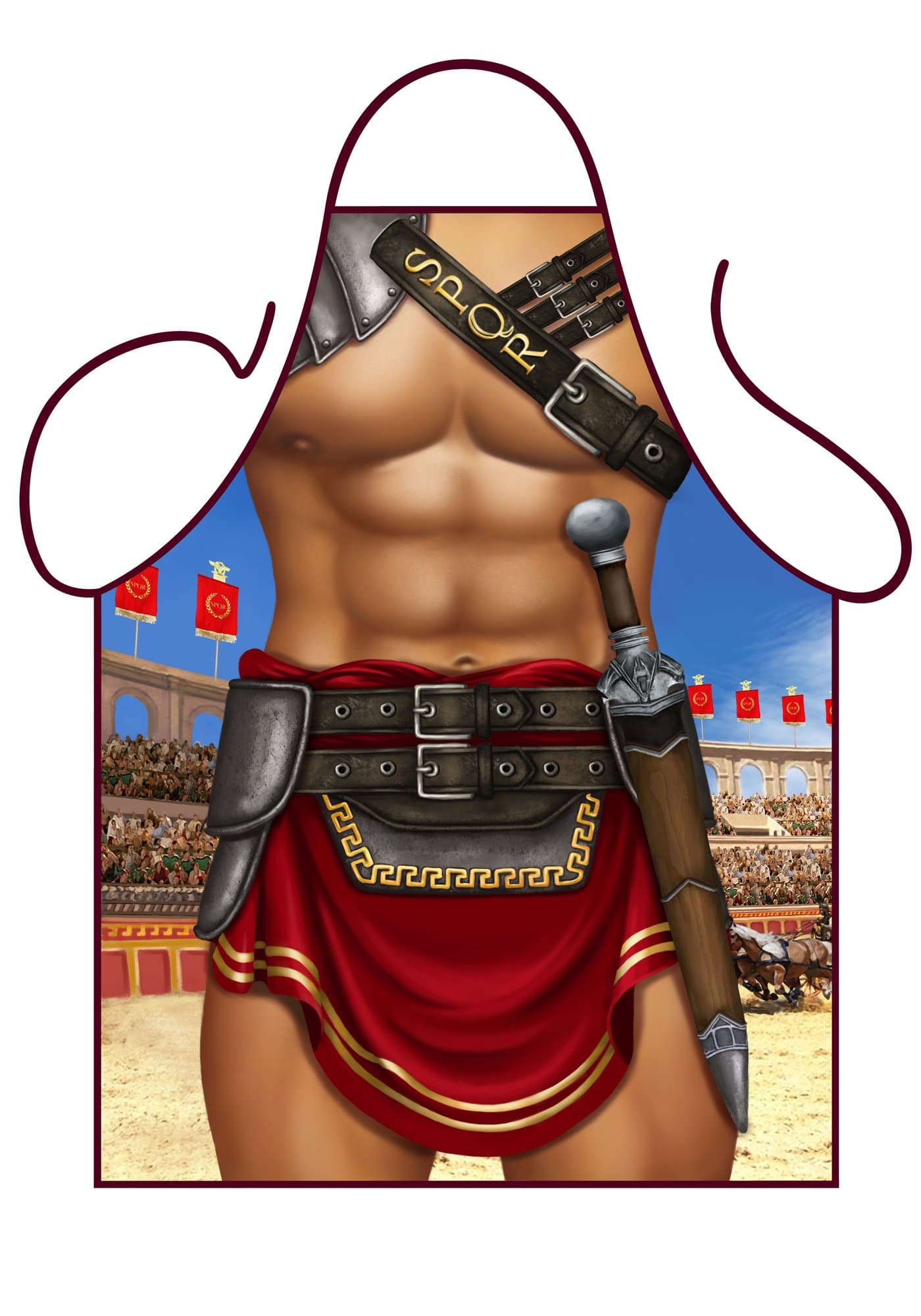 CENTURIAN Apron, Polyester, Multicolour, 79 x 56 x 0.1 cm