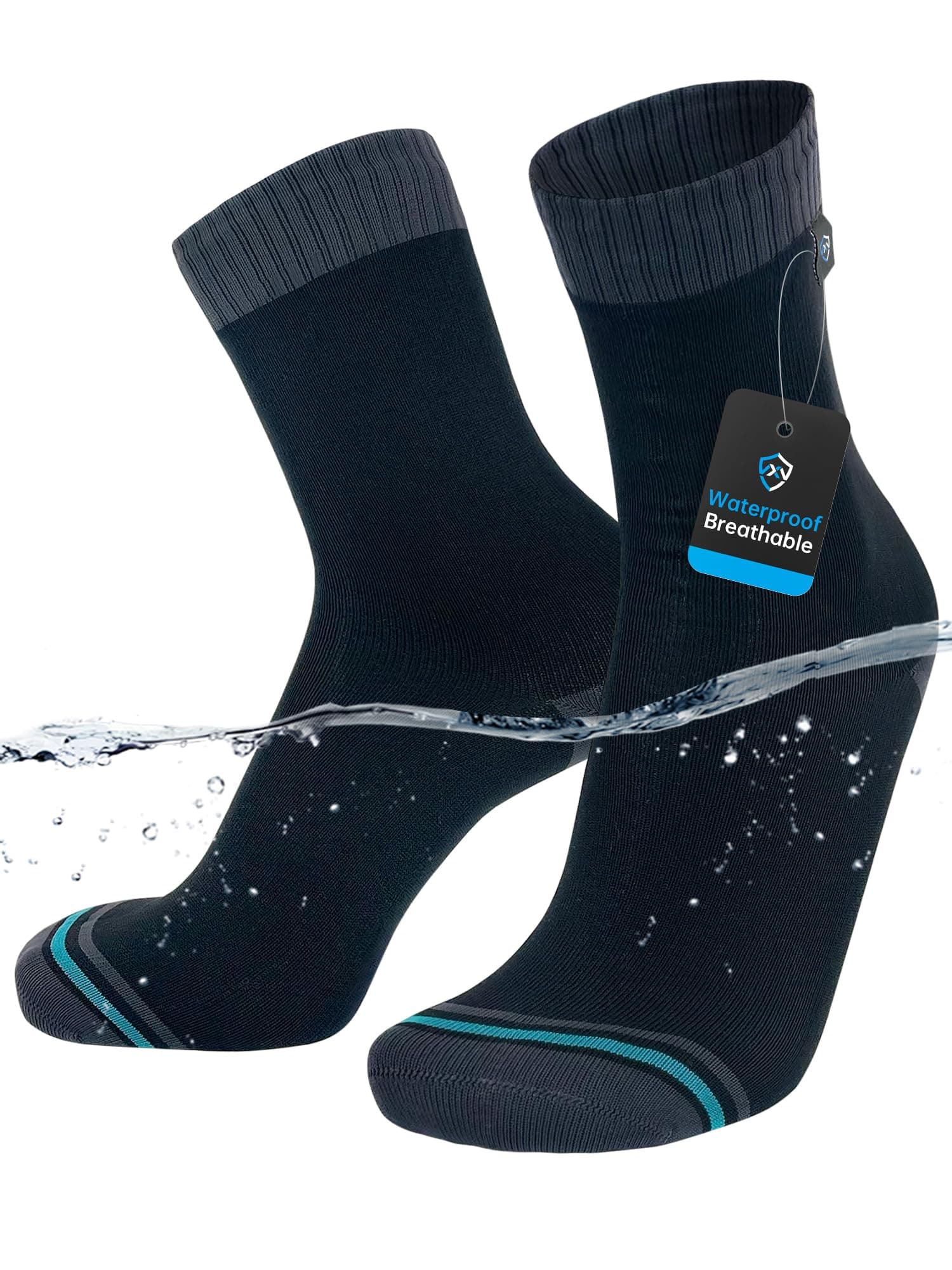 DexShell Waterproof Everyday Socks – Breathable Membrane Over-the-Ankle Socks for Walking, Commuting & Wet Weather