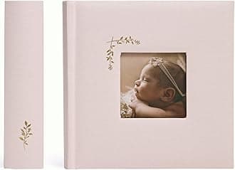 Elegant Linen Photo Album - 200 Acid-Free Pockets for 4x6 Pics - Perfect for Weddings & Gifts