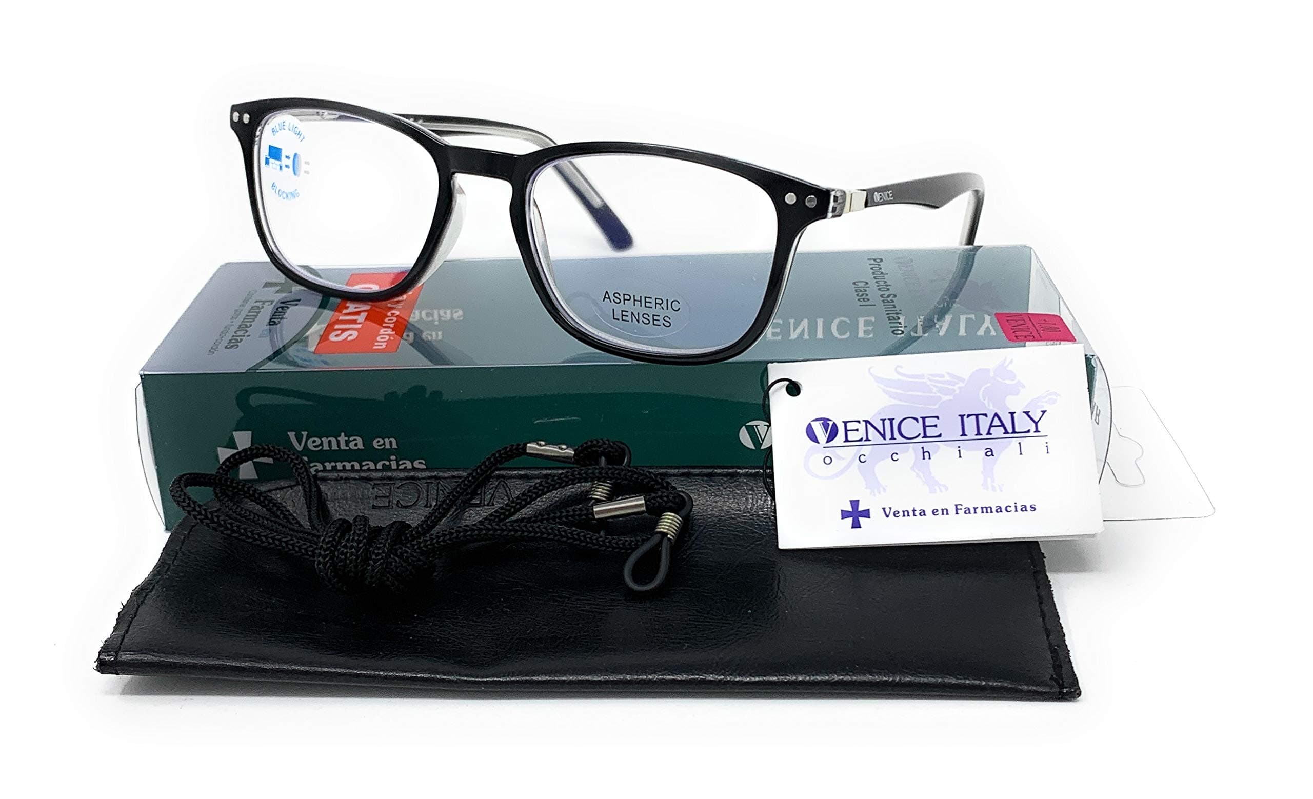 VENICE EYEWEAR OCCHIALIBlue Light Blocking Reading Glasses Model Professional Coti Computer Reading Glasses, gaming for Men and Women Fashion Pharmacy quality - 5 colors options