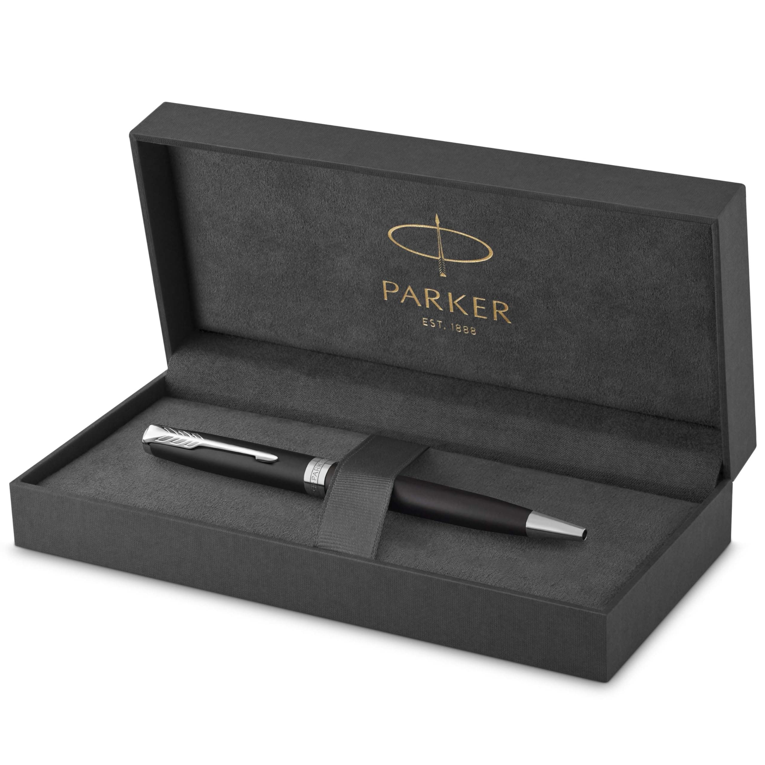 Sonnet Ballpoint Pen | Matte Black Lacquer with Palladium Trim | Medium Point Black Ink | Gift Box