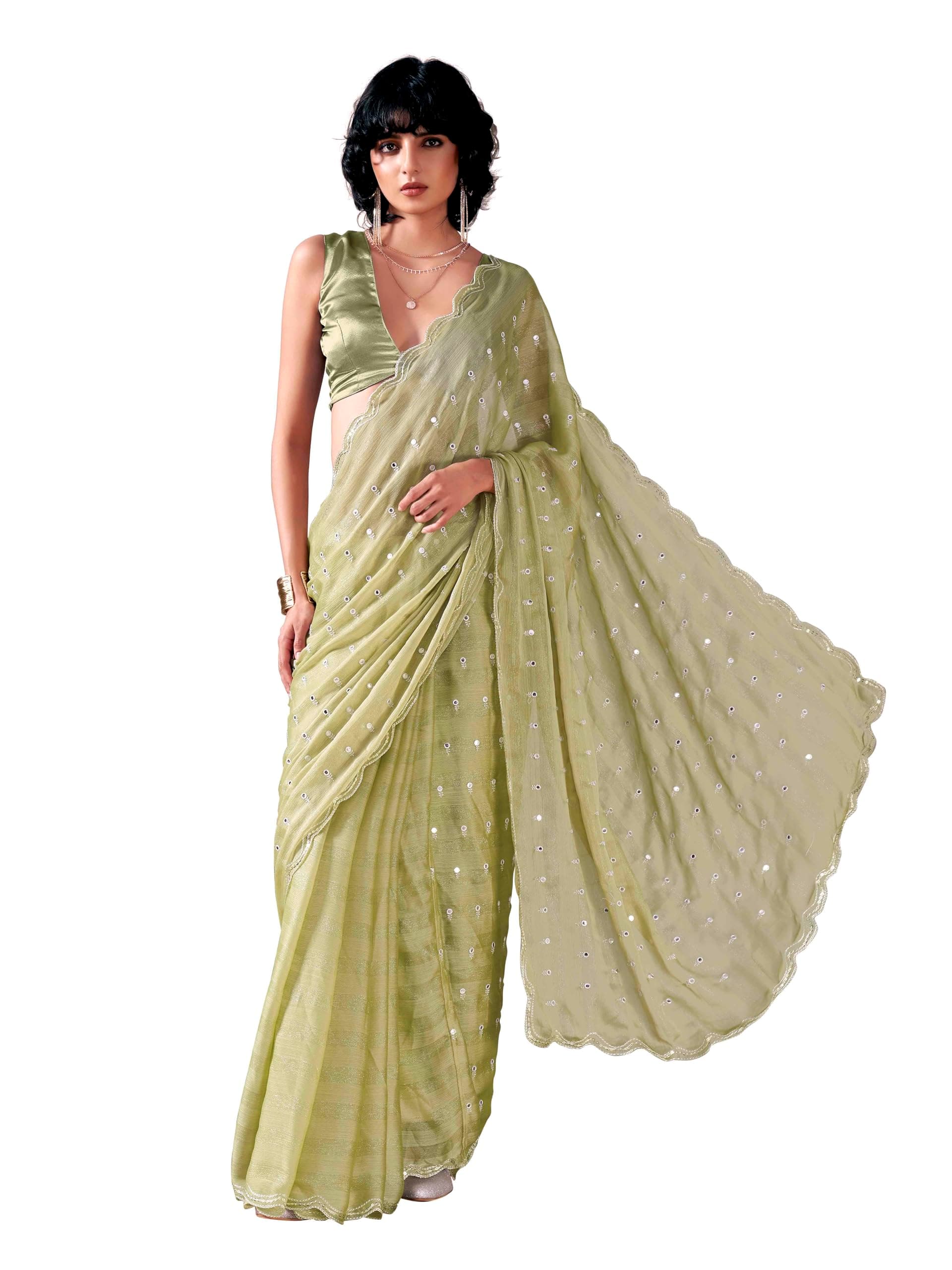 Women's Satin Saree