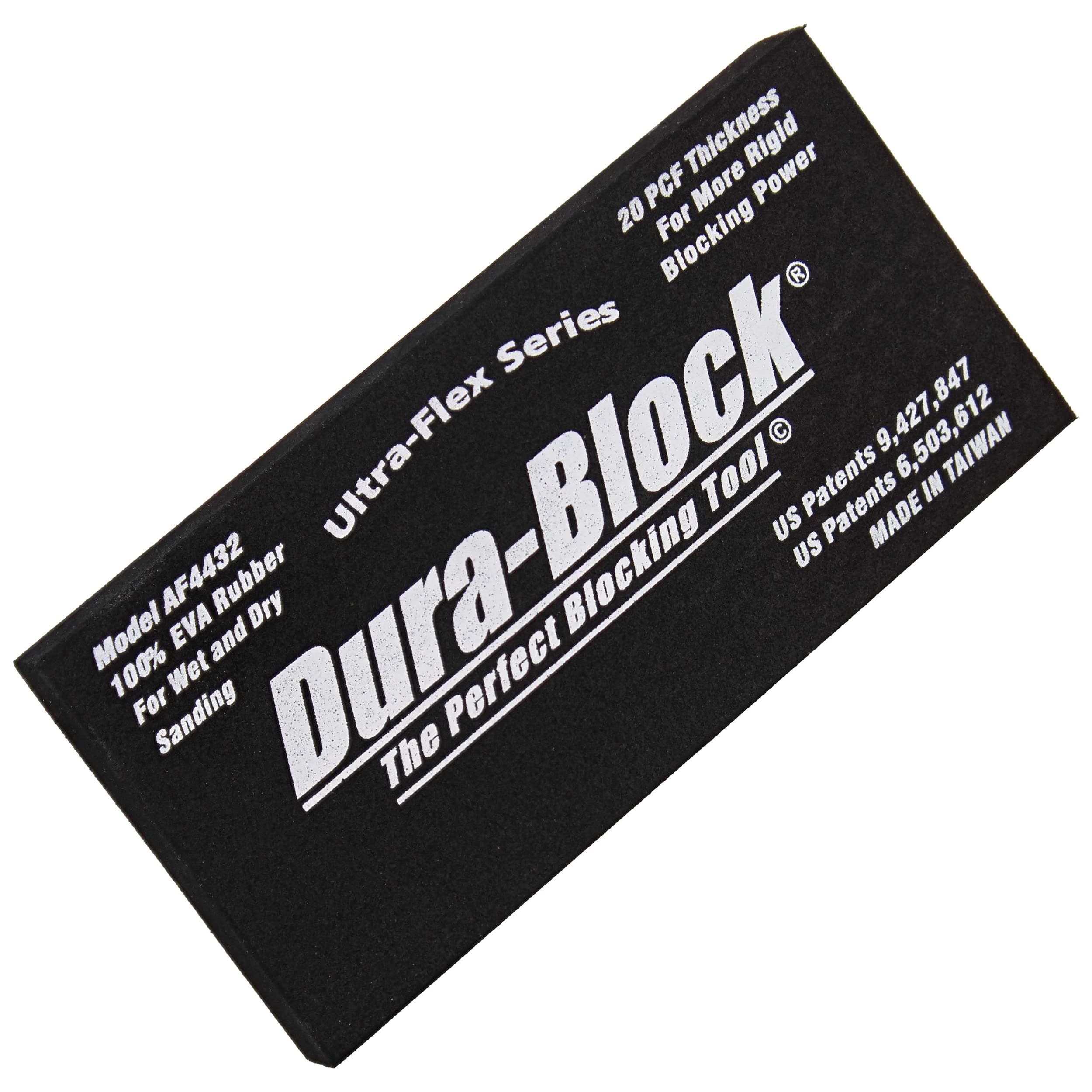 Dura-Block Scuff Pad - 5.6in Ultra-Flex Hook and Loop Scruff Pad Sanding Blocks for Wood and Auto Fits Wet Dry Sandpaper