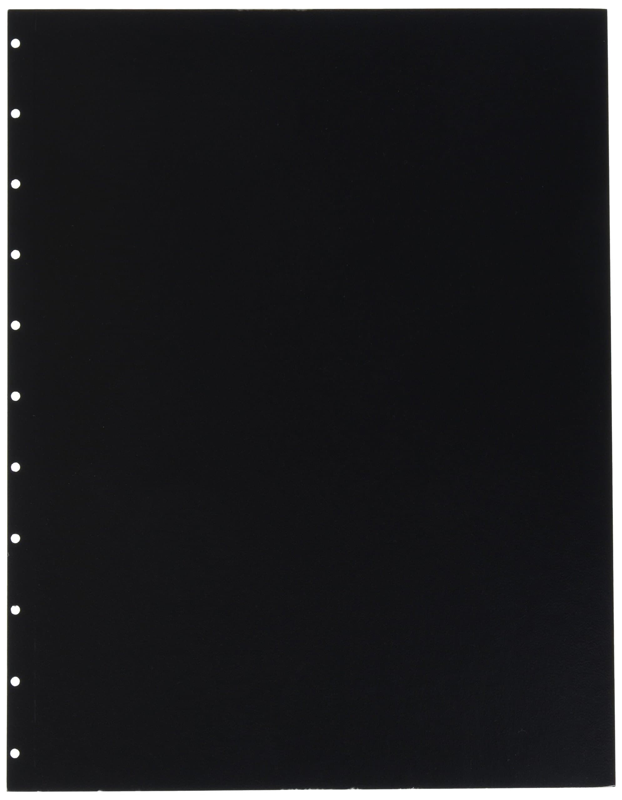 VeloBind Leather Look Premium Presentation Covers, Non-Window, Square Corners, Black, 50 Pieces Per Box (9742230)