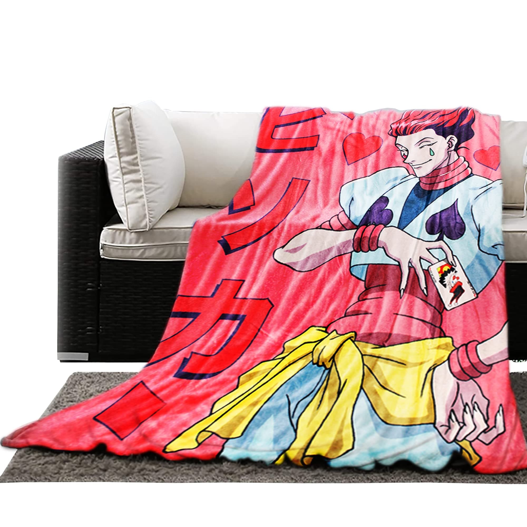 Hunter X Hunter Hisoka Blanket, Bedding, Throw, Home Decor [45 x 60 inches]