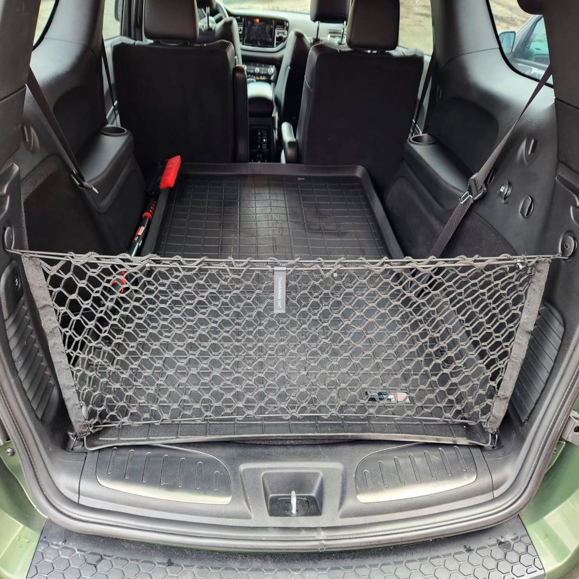 Envelope Style Trunk Mesh Cargo Net for Dodge Durango SXT GT SRT 1998-2026 - Car Accessories - Premium Trunk Organizers and Storage - Cargo Net for SUV - Vehicle Carrier Organizer for Dodge Durango