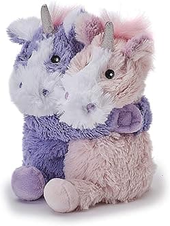 WarmiesWarm Hugs Unicorn Microwavable s with French Dried Lavender Scent, Fully Heatable Cuddly Toy for Anxiety and Pain Relief