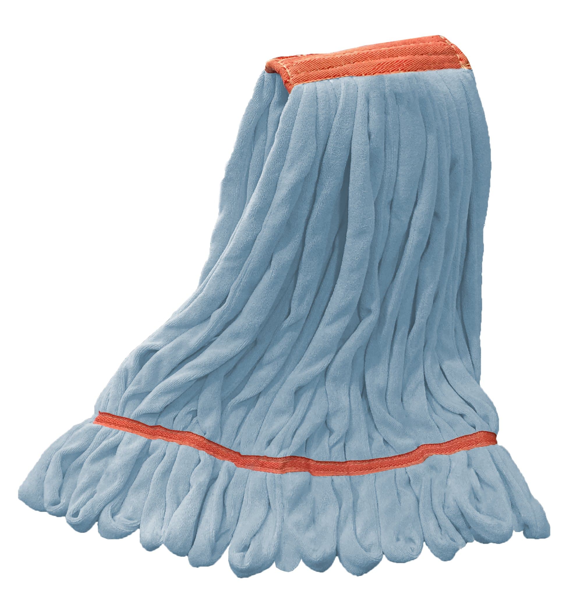 Microfiber Wet Mops : Large Blue Microfiber Tube Wet Mop w/Narrow Band - 3 Pack
