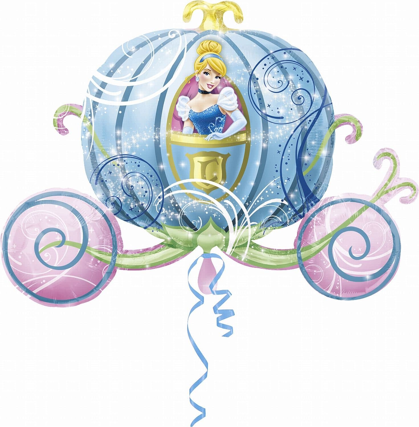 Amscan Super Shape Cinderella Carriage Balloon Party Accessory