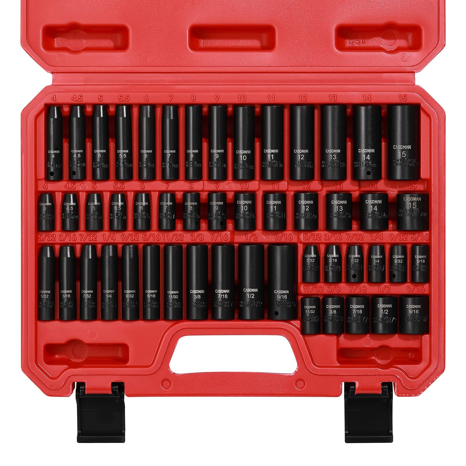50Piece 1/4 Inch Drive Master Impact Socket Set