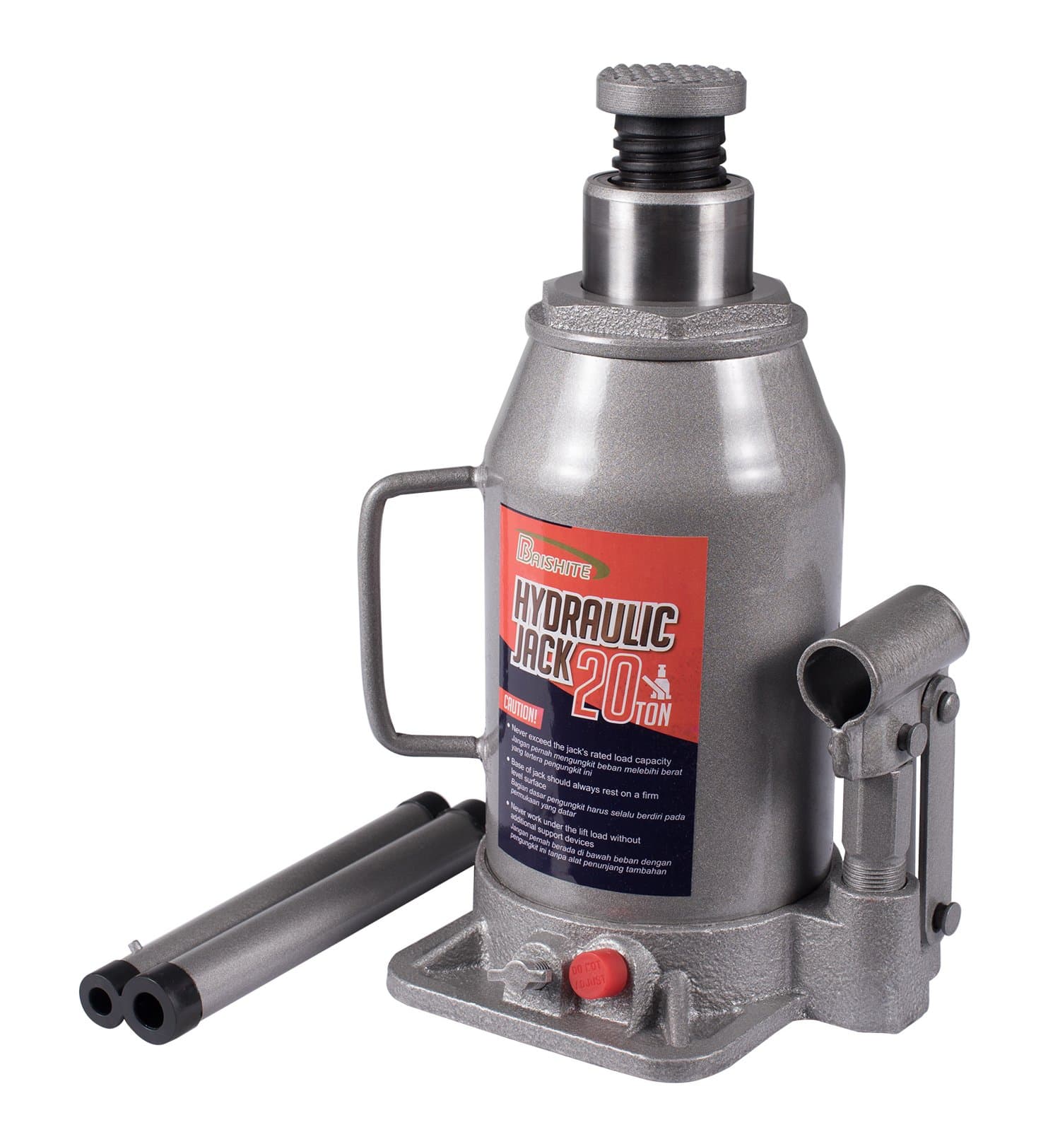 Hydraulic Bottle Jack 10 Ton Capacity Grey
