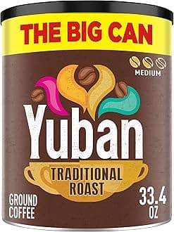 Yuban Traditional Medium Roast Ground Coffee, The Big Can, 33.4 oz Canister