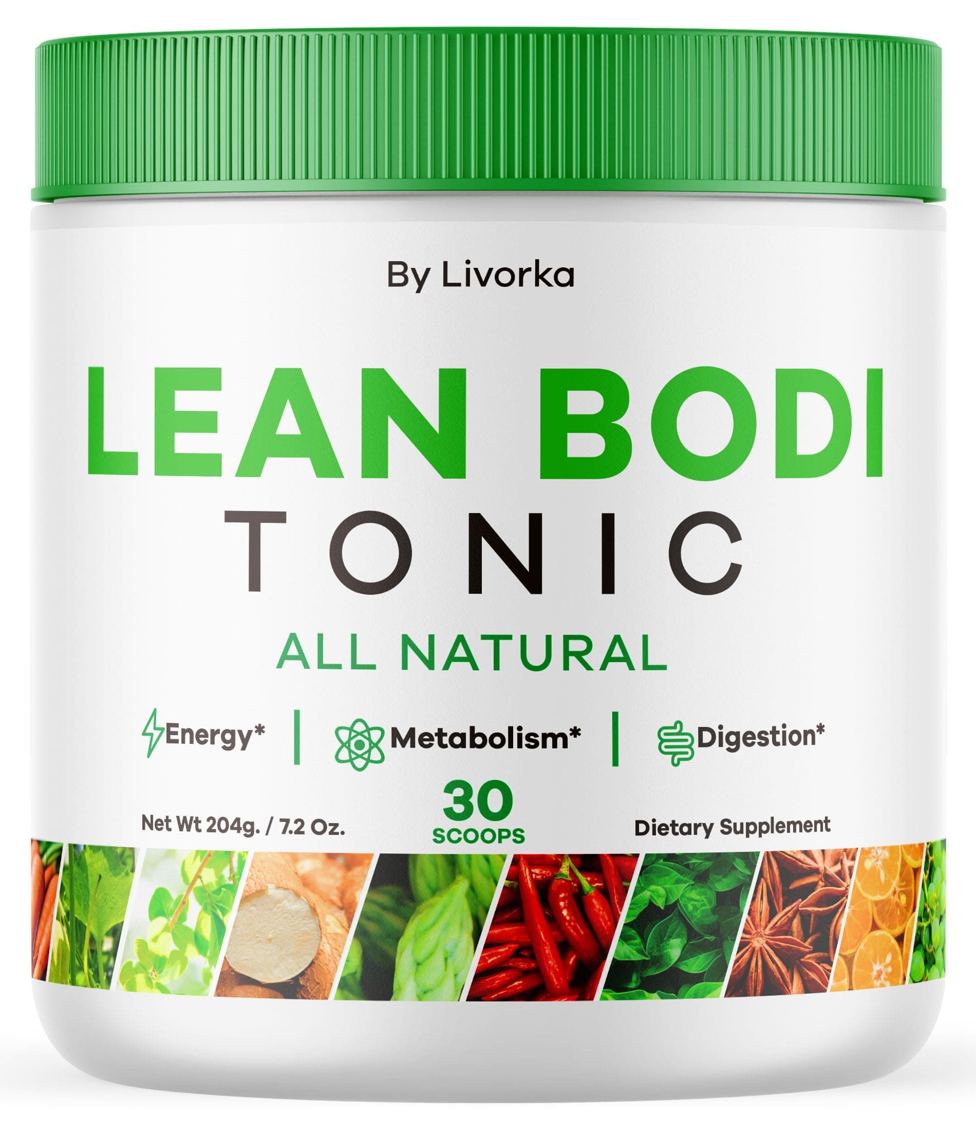 Lean Bodi Tonic, All Natural Advanced Formula Powder - 30 Servings for 1 Month