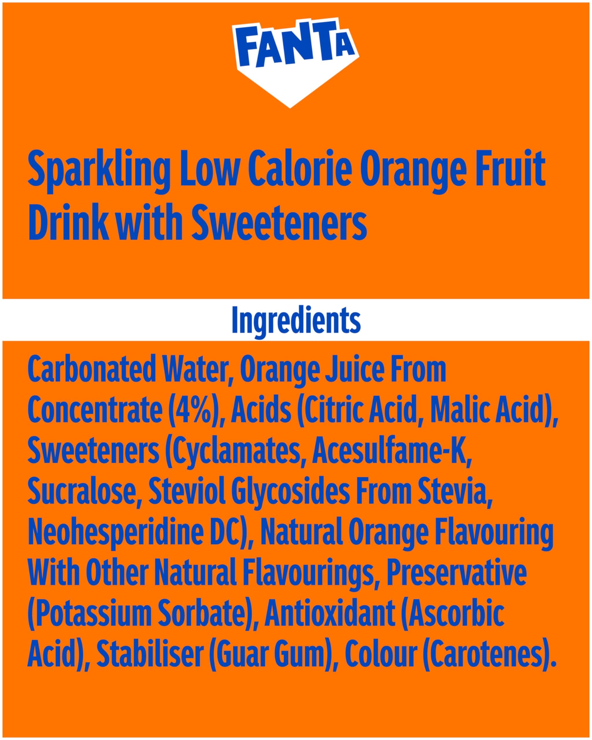 Fanta Orange Zero Sugar Cans - 24xcans