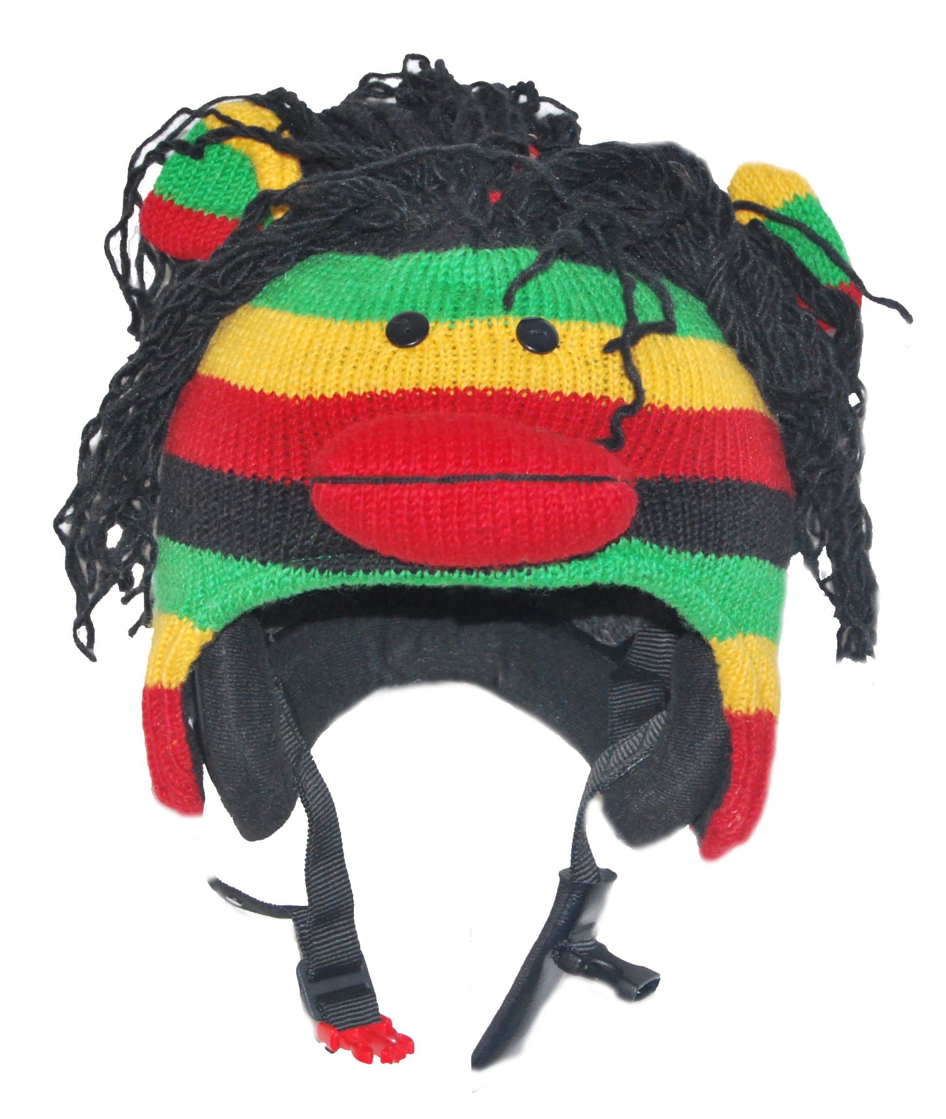 Ski Helmet Cover Rasta Monkey
