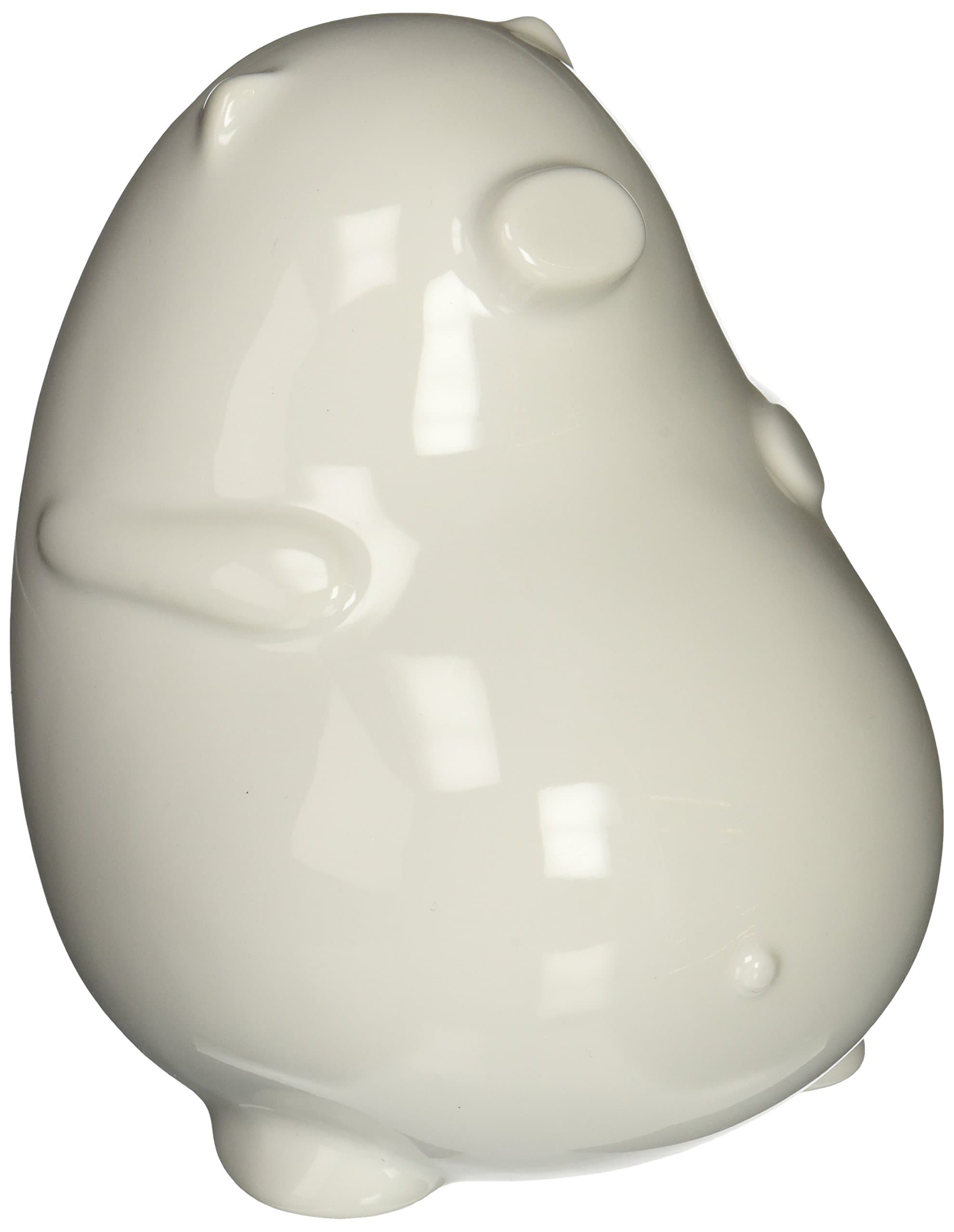 BB Piggy Bank, Glossy White