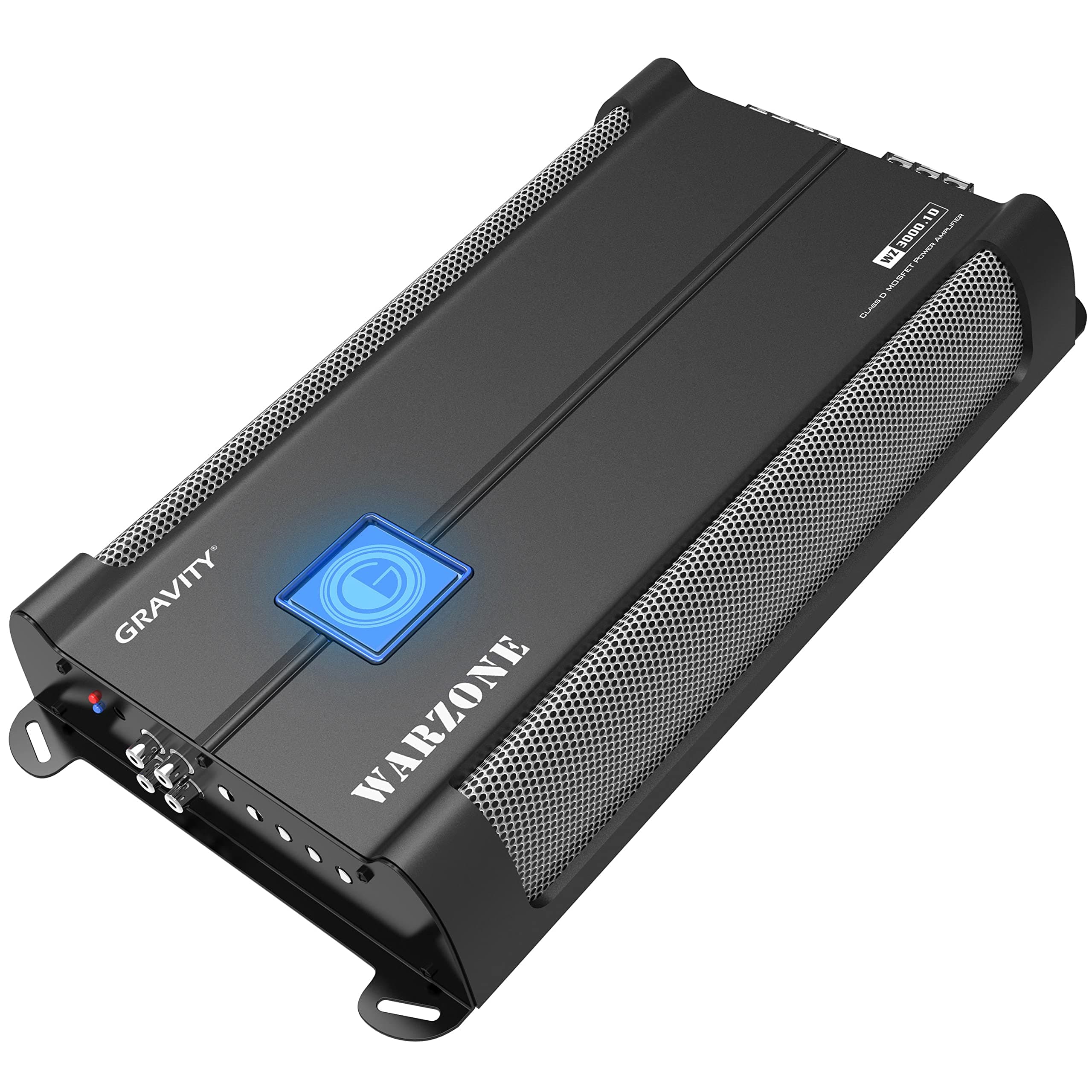Gravity 3000.1D Class D Car Audio Amplifier – 1500 Watts True RMS @ 1 Ohm Max Power at 3000W, 1/2/4 Ohm Stable, Digital, Monoblock, Mosfet Power Supply, Great for Subwoofers