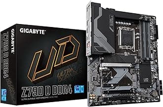 GigabyteZ790 D DDR4 (LGA 1700/ Intel/ Z790/ ATX/ DDR4/ Triple M.2/ PCIe 5.0/ USB 3.2 Gen2X2 Type-C 2.5GbE LAN/PCIe EZ-Latch/Multi-Key/Motherboard)