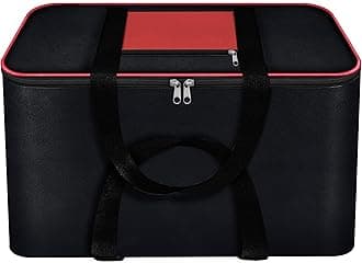 SAITECH IT Nylon Big Underbed Moisture Proof Storage Bag With Zippered Closure And Handle Black