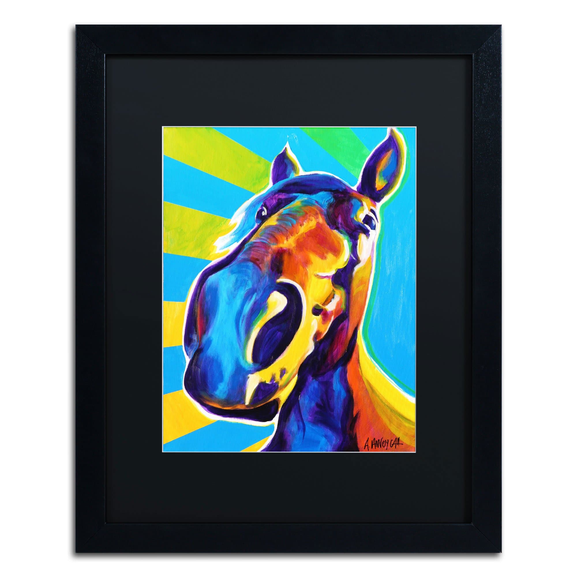 Trademark Fine Art Chips Artwork by Dewar Frame, 16 by 20-Inch, Black