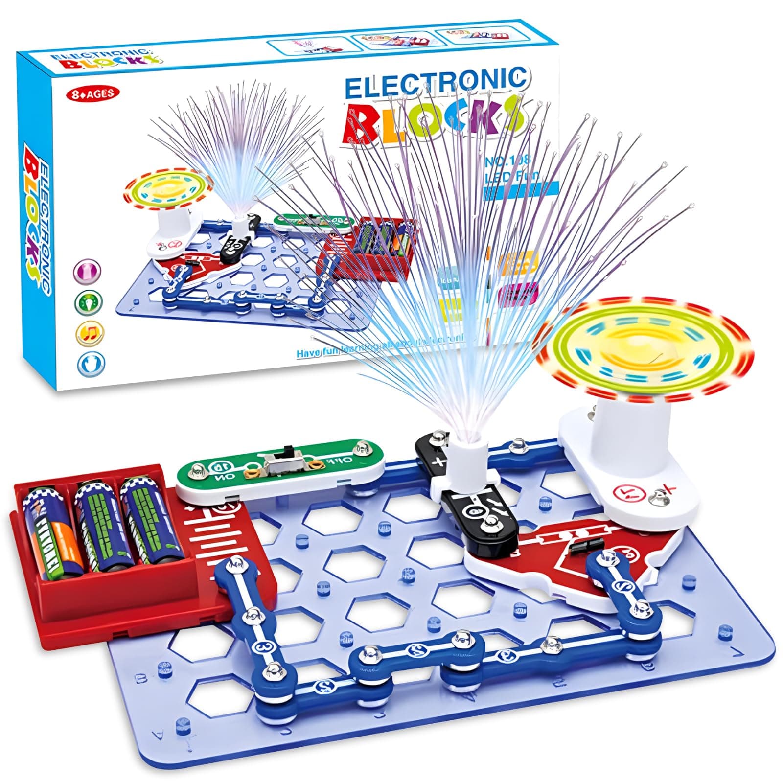Science Experiments for Kids,Electronics Kit Toys for 5 6 7 8 9 10 Year Old Boys,Fun Educational Science STEM Kit Toys,Christmas Birthday Gifts for Boys Kids Grandson