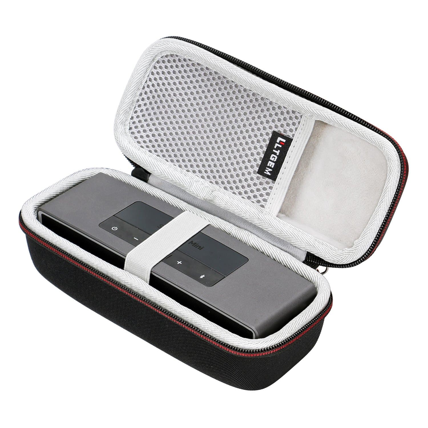 Case for Bose Soundlink Mini/Mini 2 Bluetooth Portable Wireless Speaker - with Mesh Pocket for Accessories - Fits with The Bose Silicone Soft Cover.