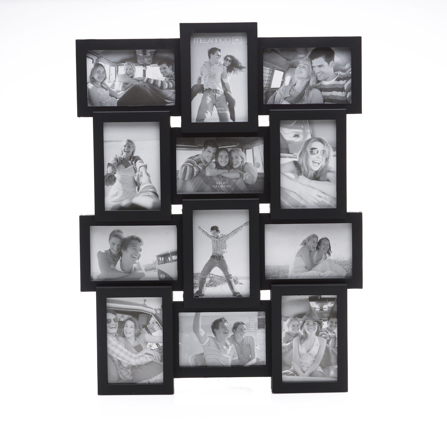 Melannco 12-Opening Collage Frame (Espresso)