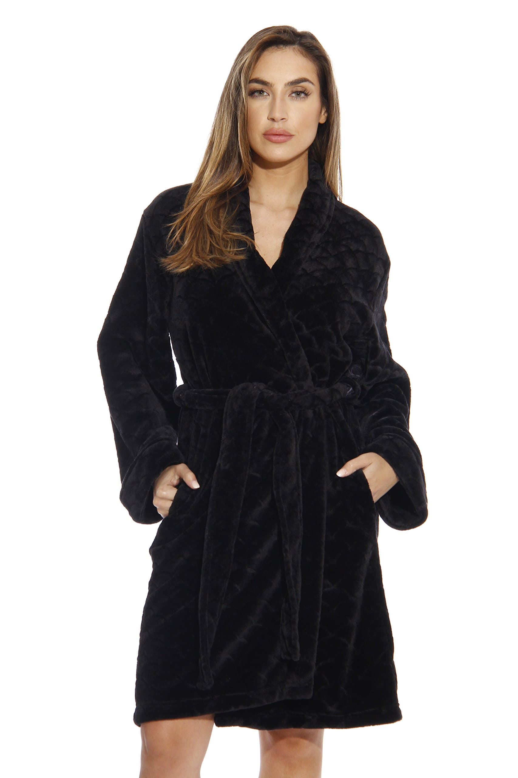 Just Love Printed Plush Robe for Women