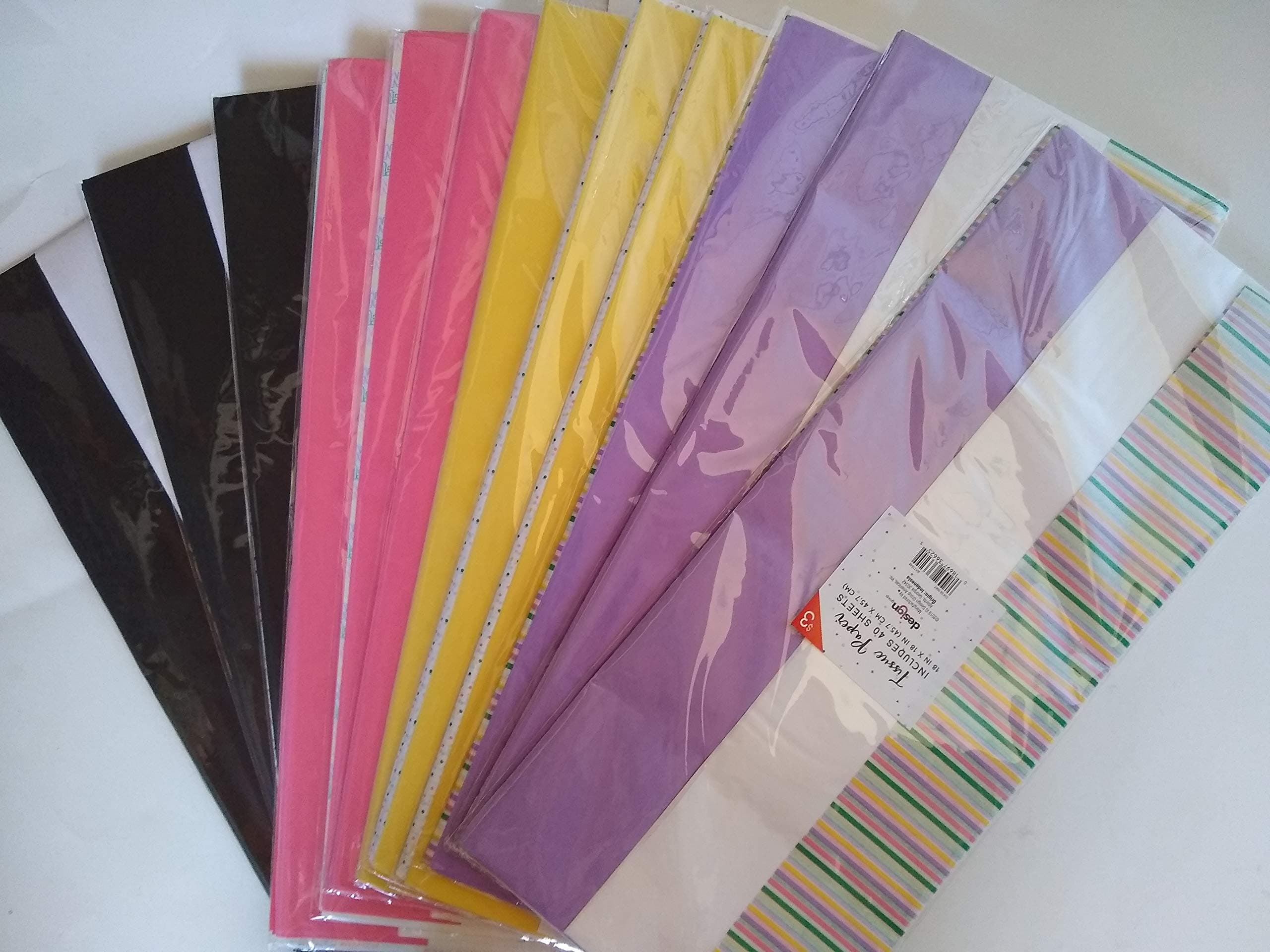IG Design Tissue Paper, 40 Sheets per scan, 12 scans, Multi Color/Designs