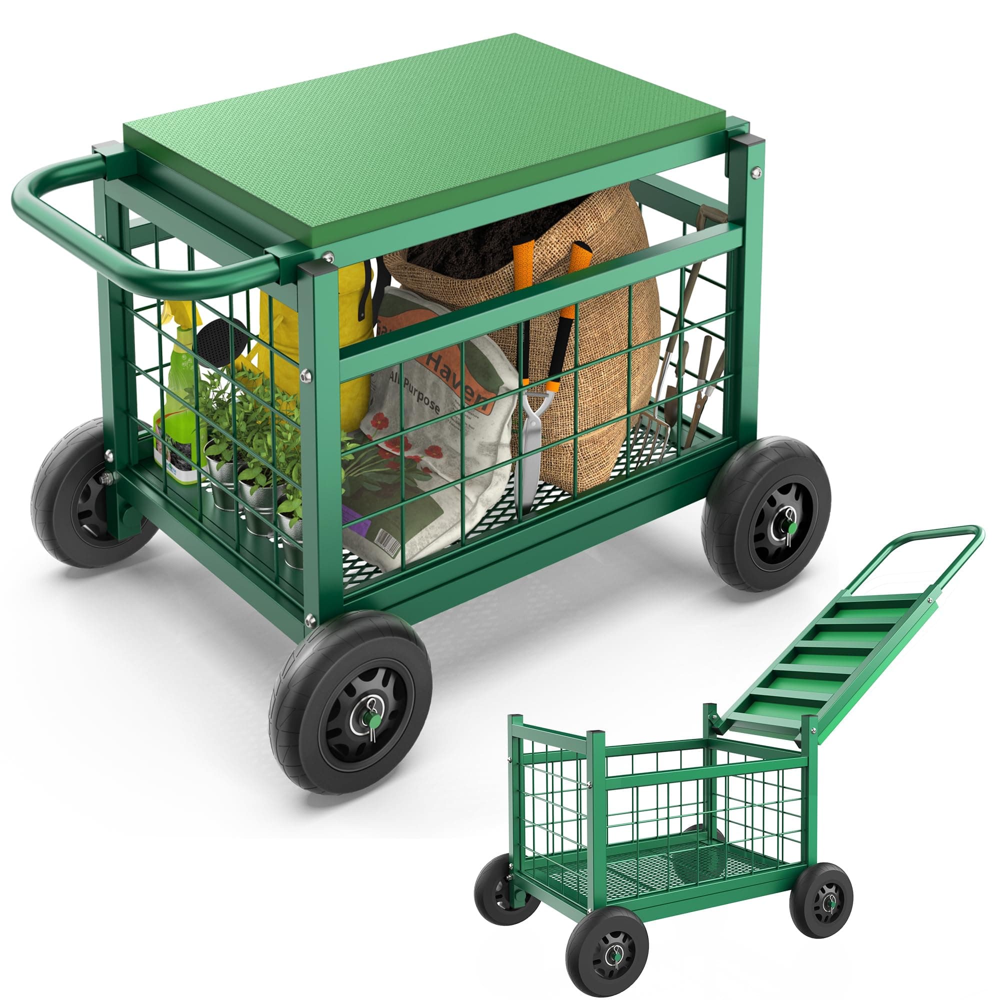 Rolling Garden Work Seat with Wheels