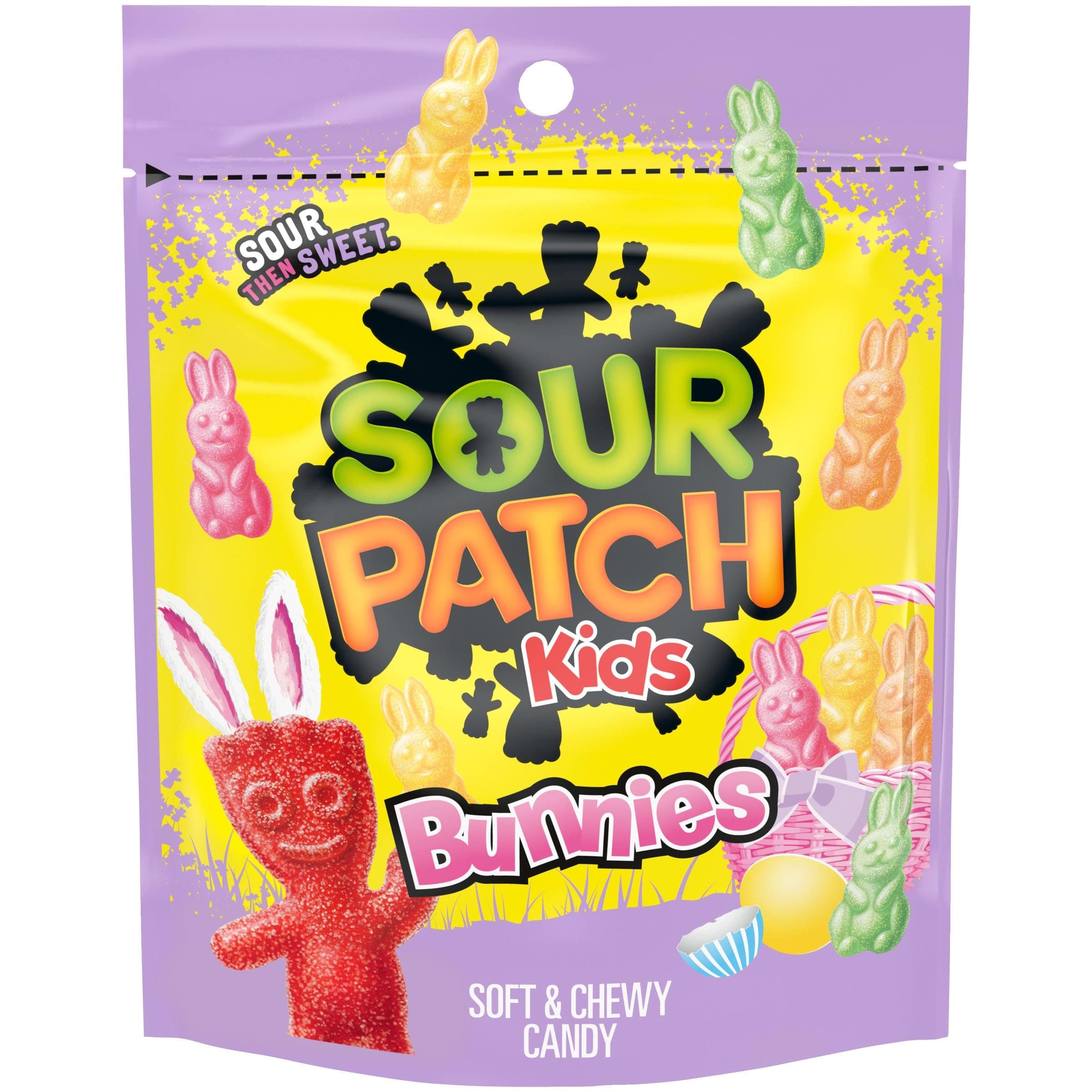 SOUR PATCH KIDS Bunnies Soft & Chewy Easter Candy, 10 oz