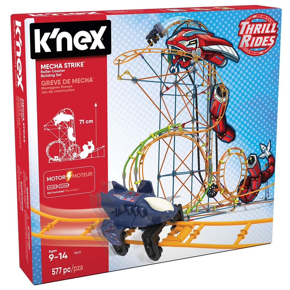 K'Nex 18515 Mecha Strike Roller Coaster Building Set