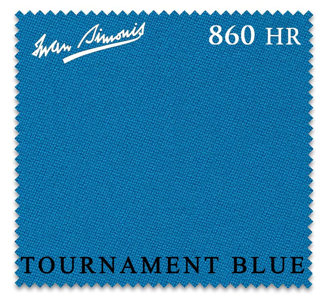 860HR Pool Table Cloth (Tournament Blue, 8 ft)