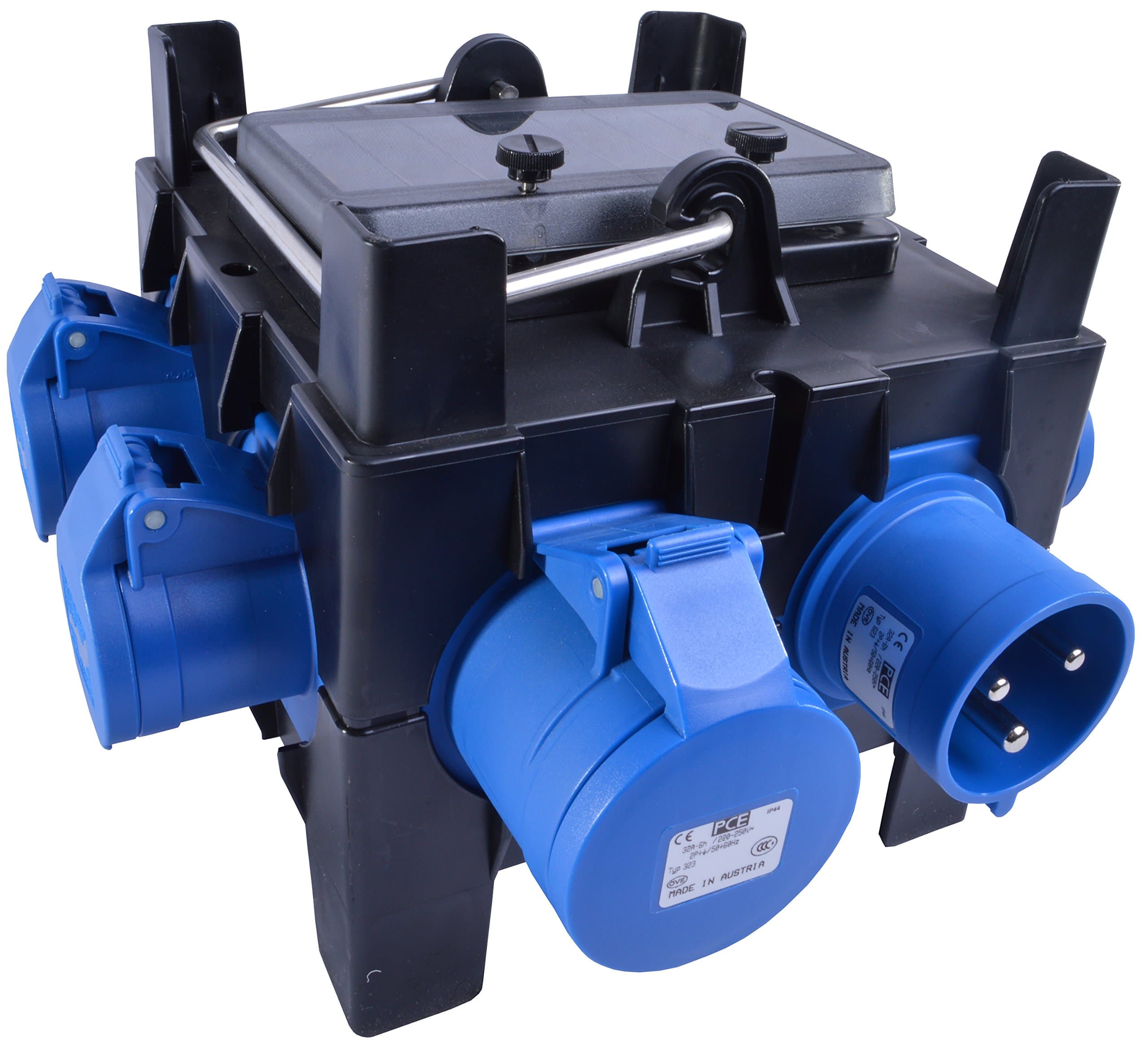 32 AMP 240V Input to 1x 32 AMP Feed Through and 6X 16 AMP Output IMST PCE Power Distribution Unit Event Power Distribution