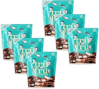 Tru FruReal Coconut Melts Hyper-Dried Fresh in Milk Chocolate, Premium Gourmet Freeze Dried Fruit Snack, 4.2 oz (Pack of 6)