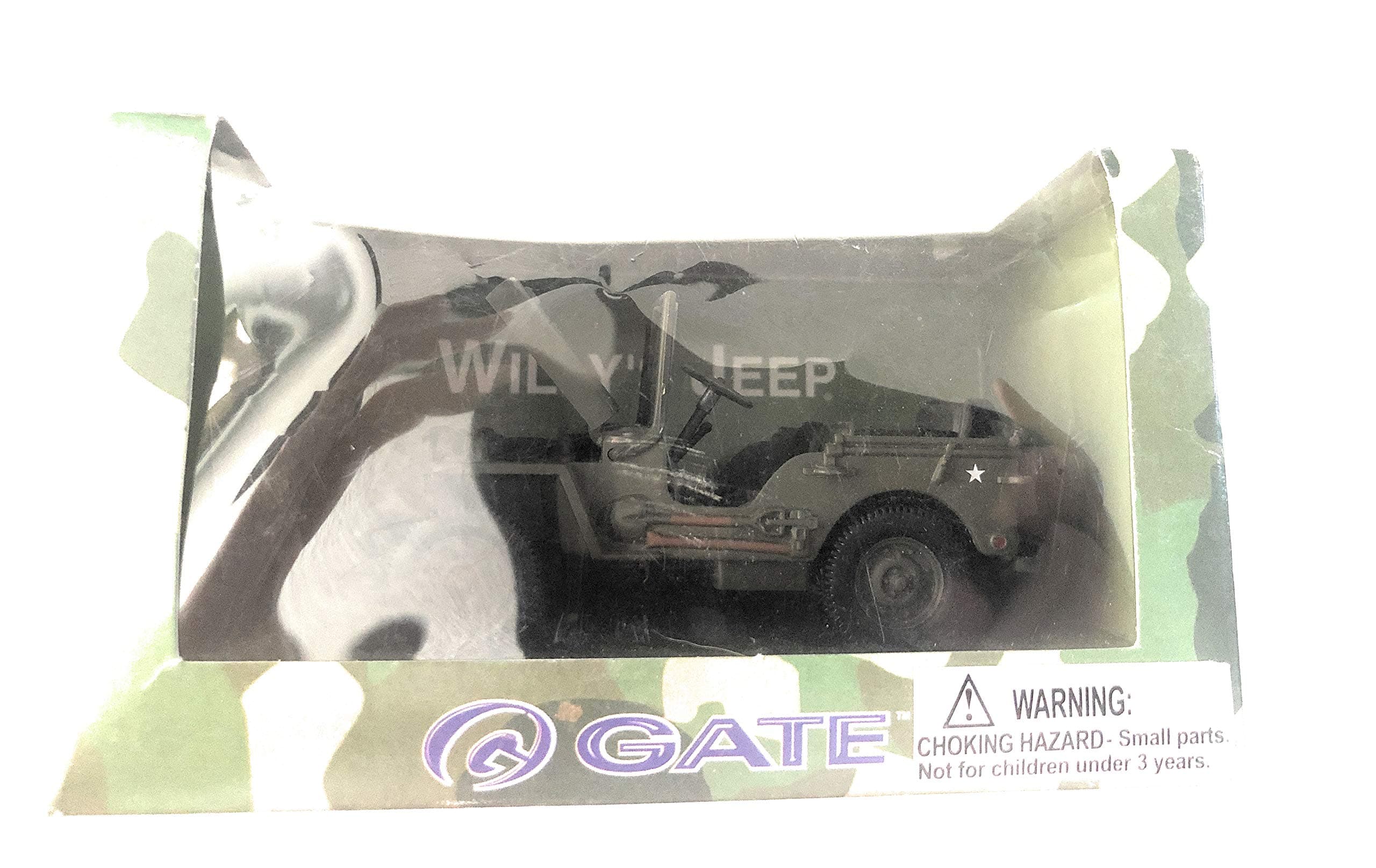 US Army Willy's Jeep Diecast Scale 1:32 Model Army Green by Gate
