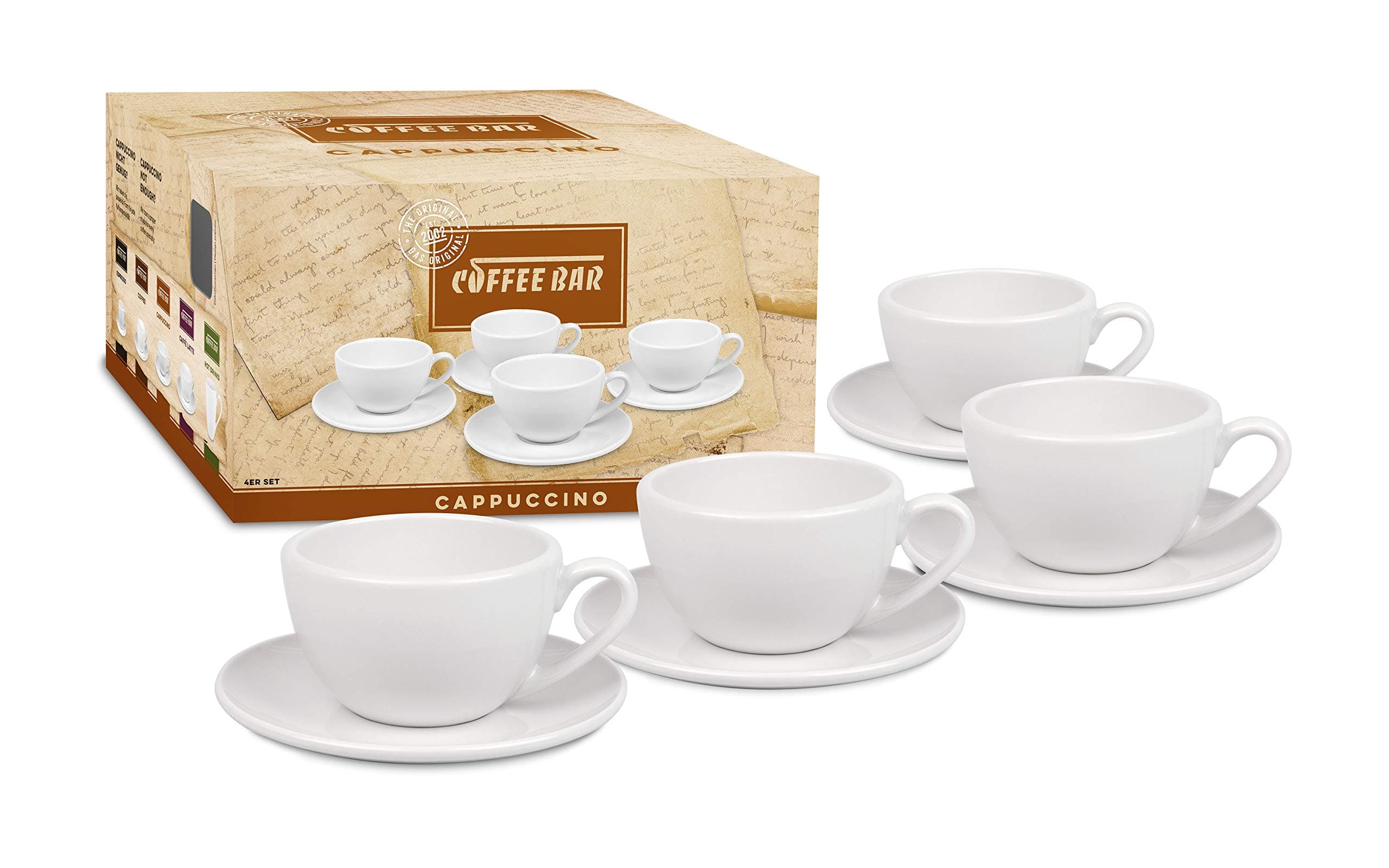 K�nitz 4pc Coffee Bar No. 4 - Cappuccino - White