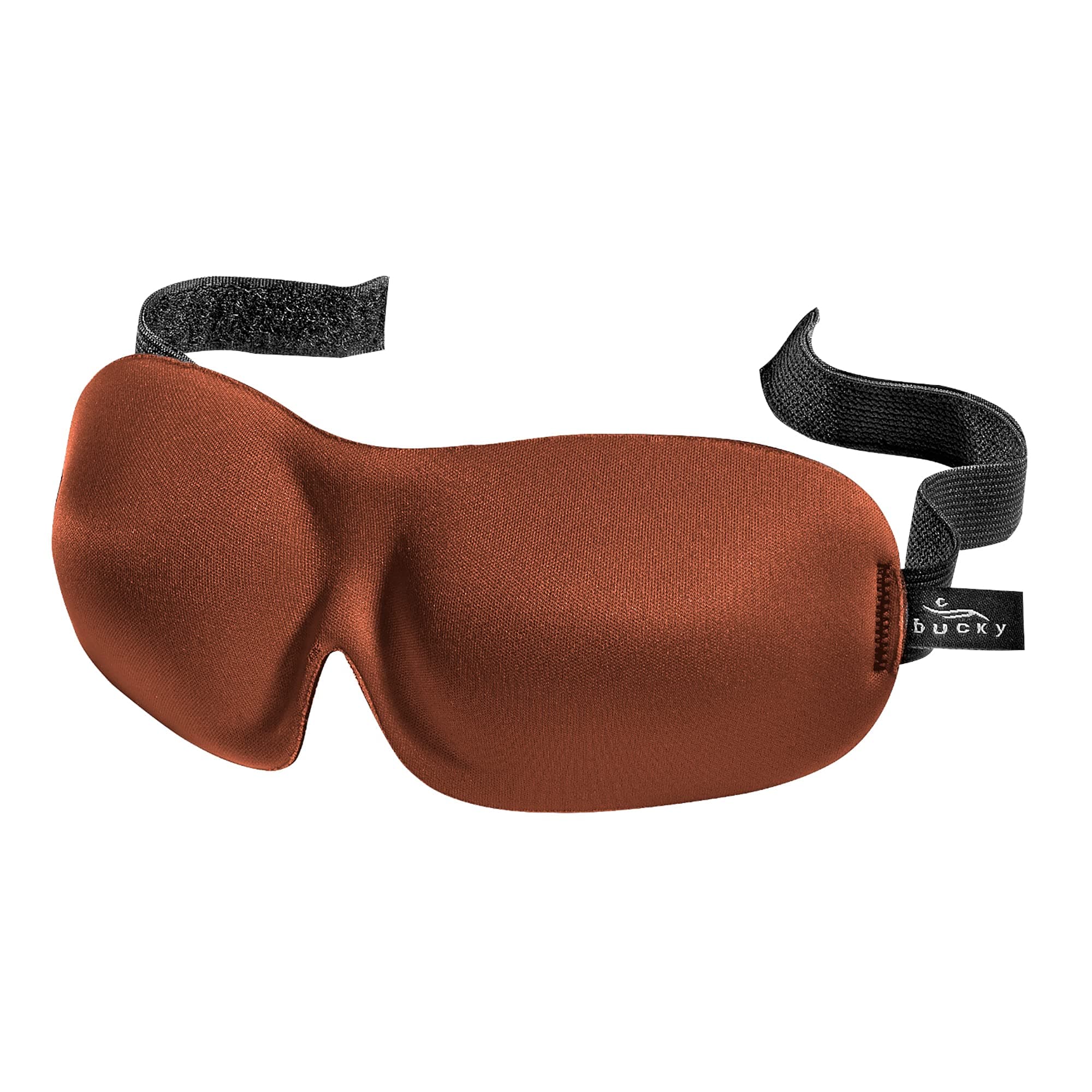 Bucky40 Blinks No Pressure Solid Eye Mask for Sleep & Travel, Brown, One Size