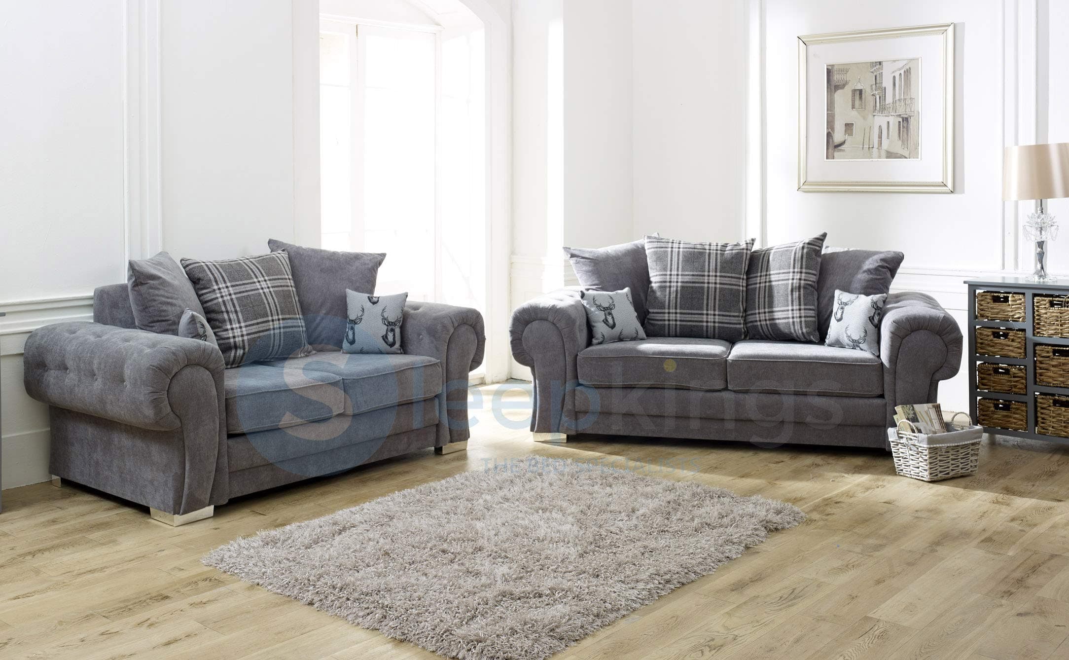 sleepkings Verona Fabric 3+2 Sofa Set