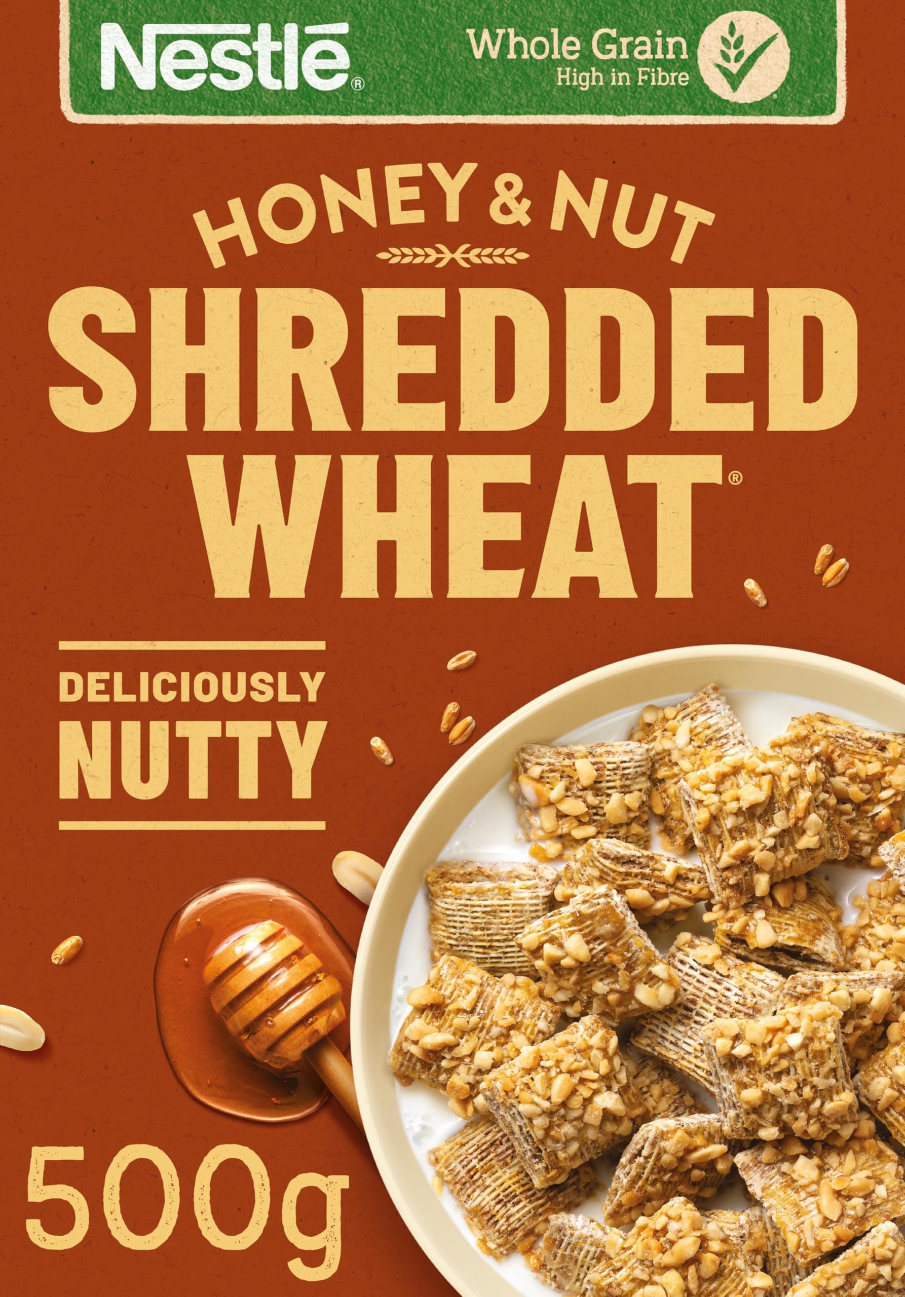 Honey Nut Shredded Wheat Original Cereal, 500g