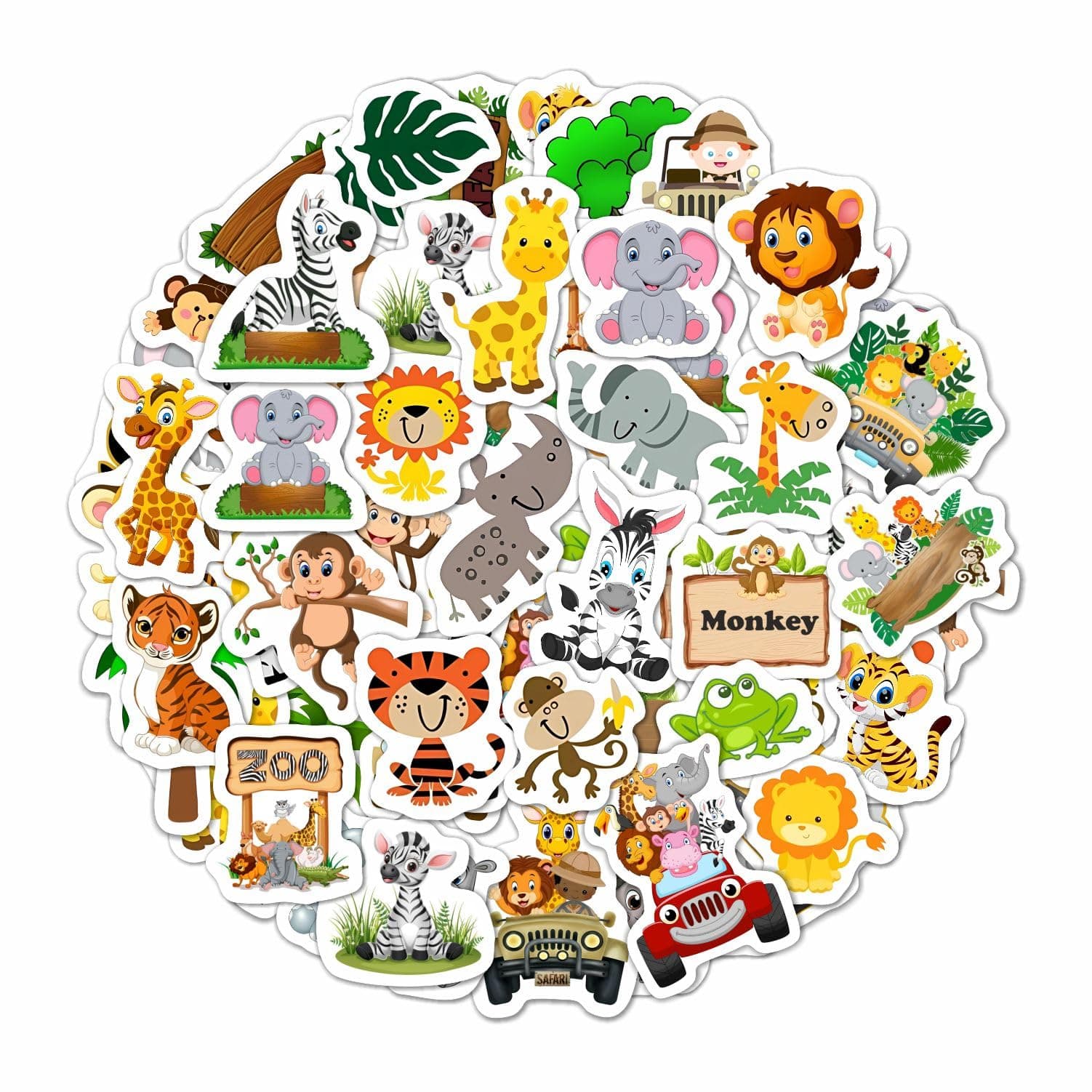 Safari Stickers for Kids