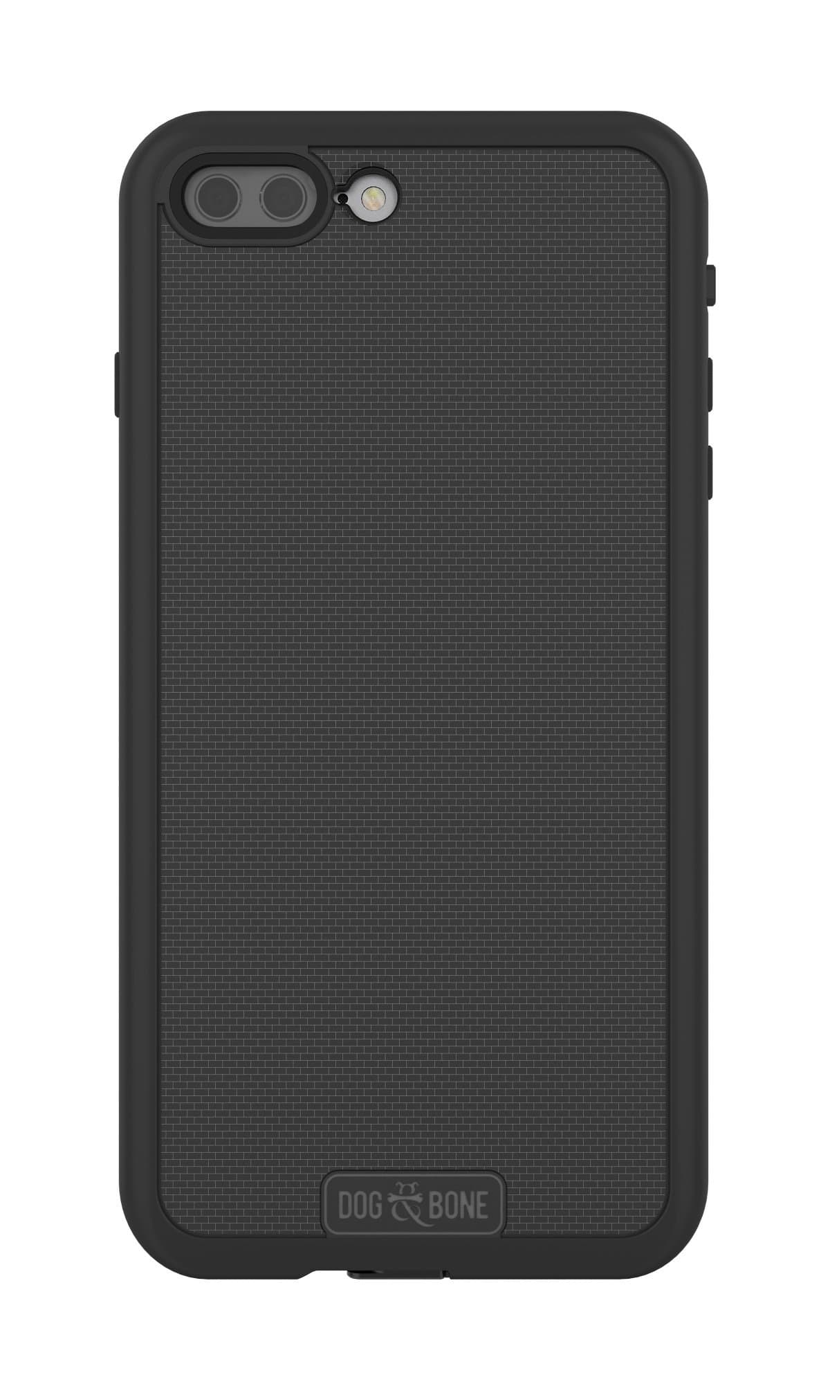 Dog & Bone Wetsuit Impact - Rugged, Waterproof iPhone 7 Plus Case - Blackest Black