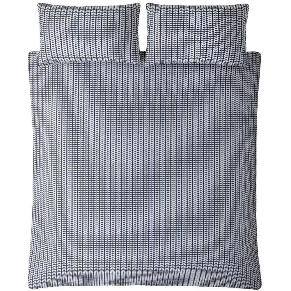 Tiny Stem Whale Blue Bedding: Super King Size Duvet Cover (260cm x 220cm)